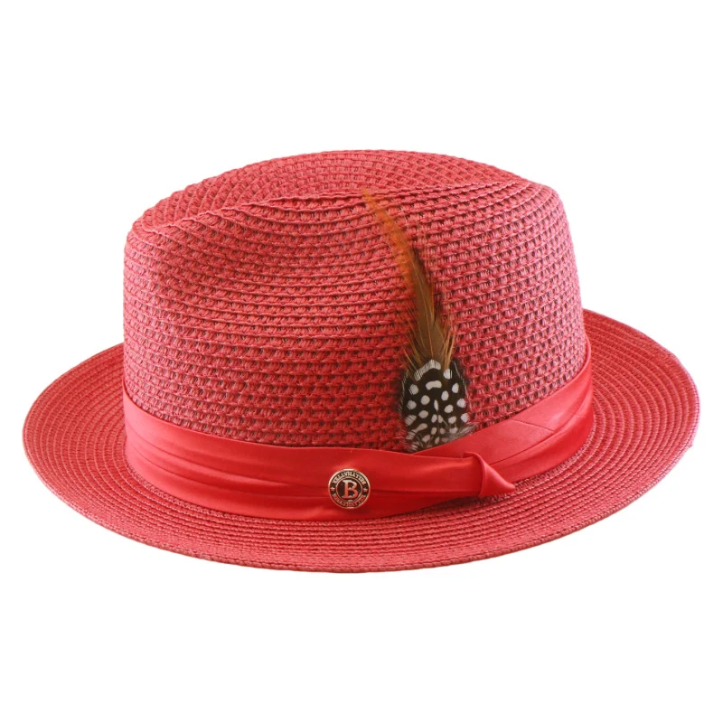 Spring Summer Mens And Womens Seaside Beach Holiday Flat-brim Straw Hat — image 4