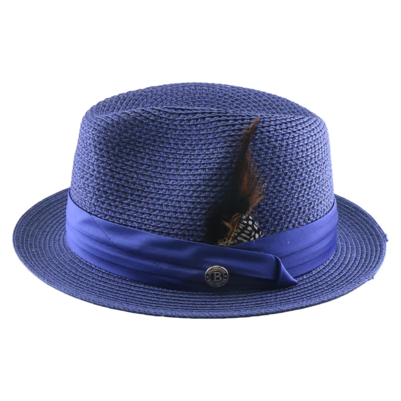 Spring Summer Mens And Womens Seaside Beach Holiday Flat-brim Straw Hat — variant image