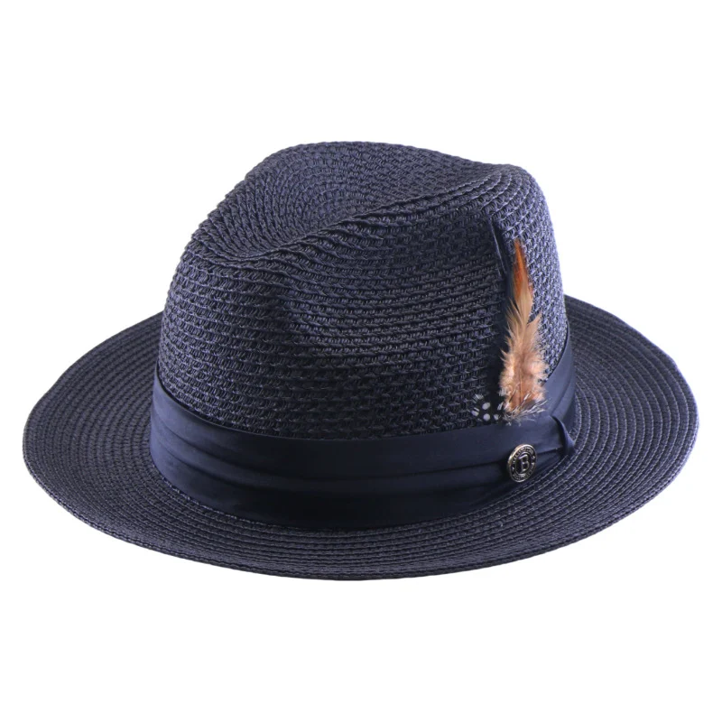 Spring Summer Mens And Womens Seaside Beach Holiday Flat-brim Straw Hat — image 3