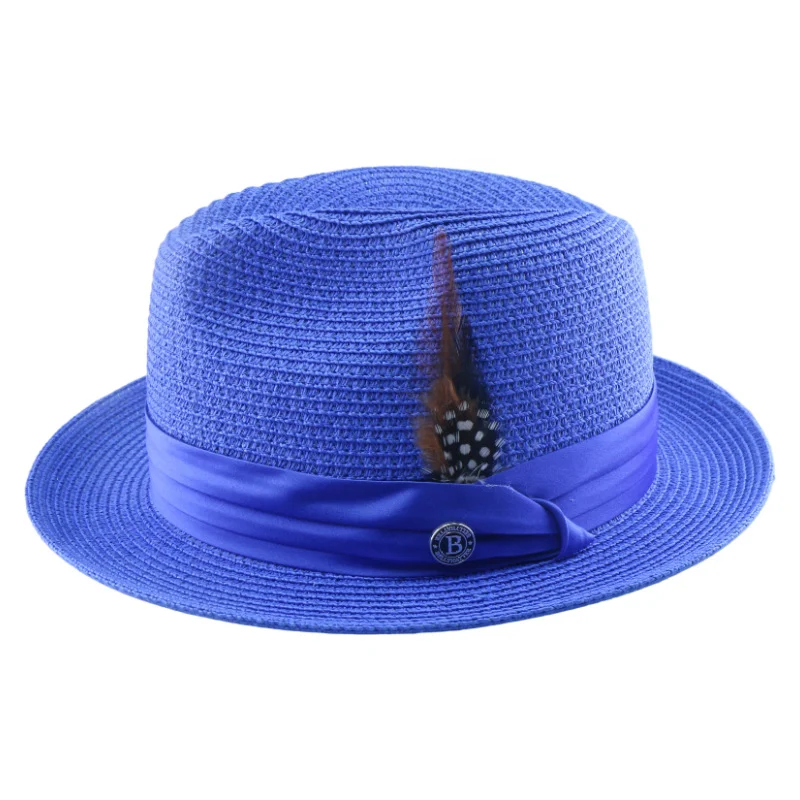 Spring Summer Mens And Womens Seaside Beach Holiday Flat-brim Straw Hat — image 8