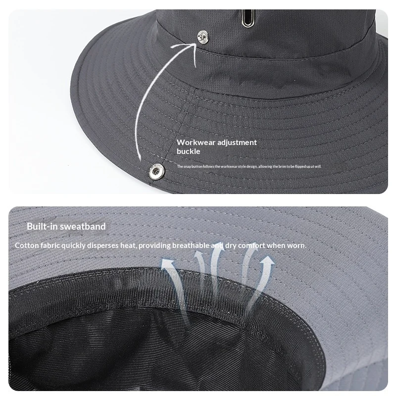 Spring Summer New Mens Bucket Hat — image 6