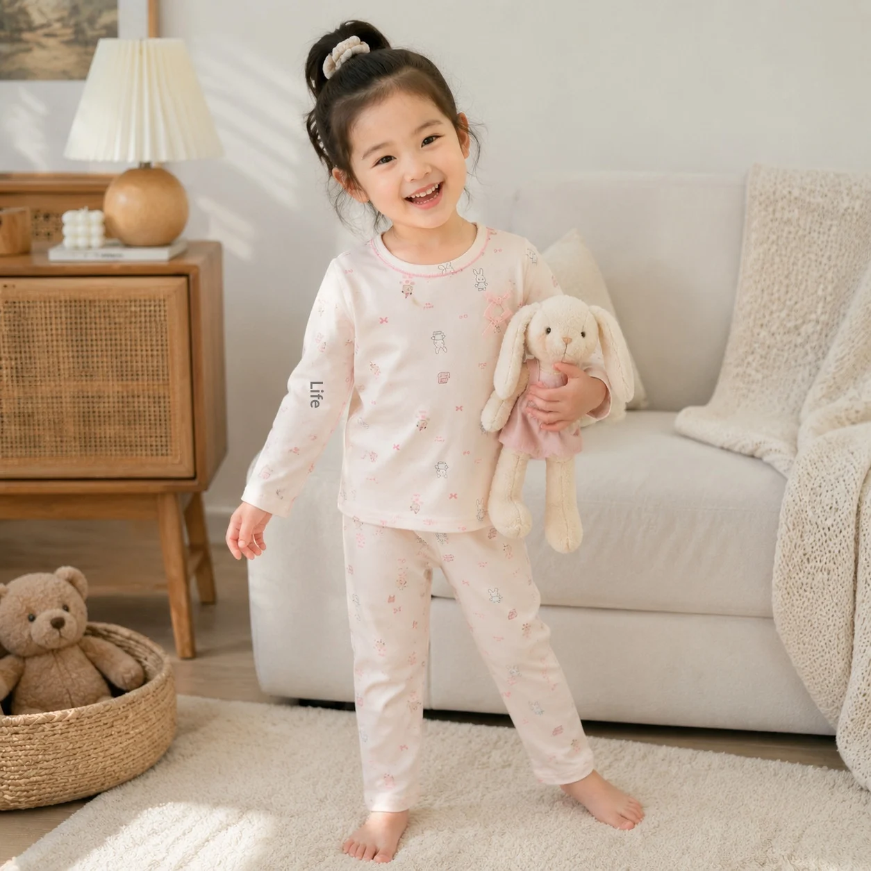 Springautumn Boneless Boys And Girls Autumn Top Pants Set 7A Antibacterial Underwear — image 6