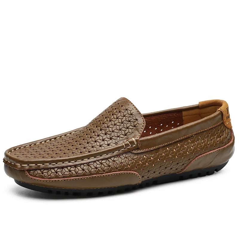 Springautumn Hollowed-out Loafers For Men, Breathable, British Style — image 6