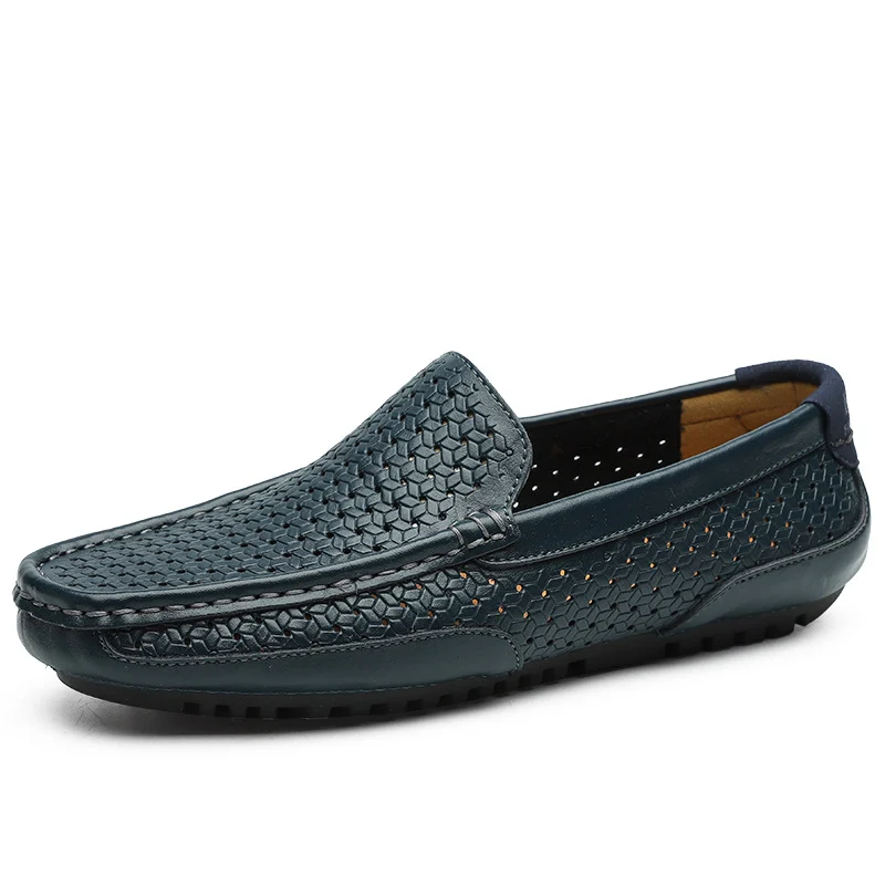 Springautumn Hollowed-out Loafers For Men, Breathable, British Style — image 4