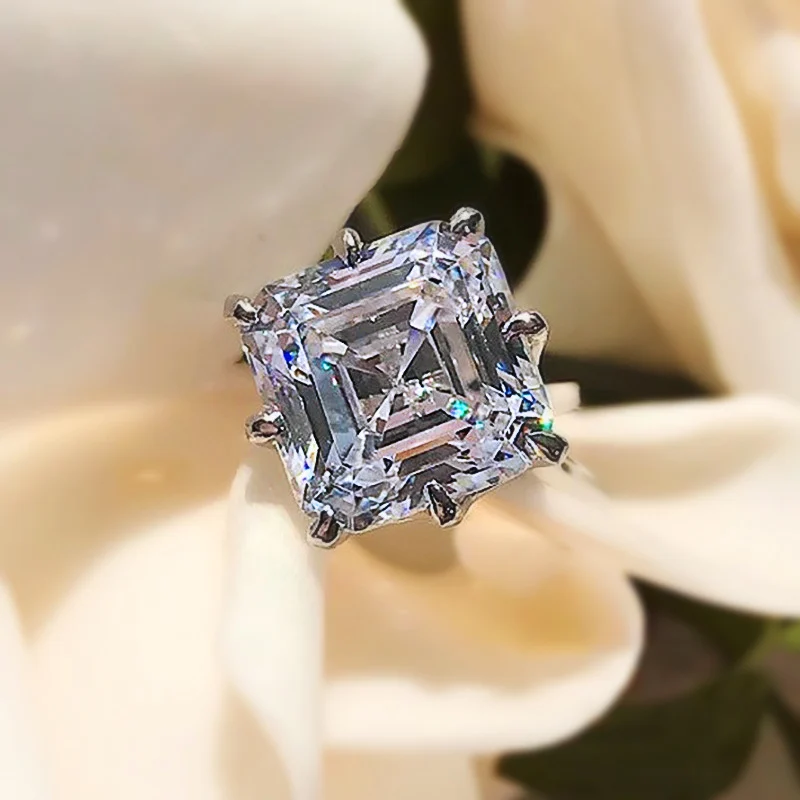 Square Zircon Ring For Women — image 4