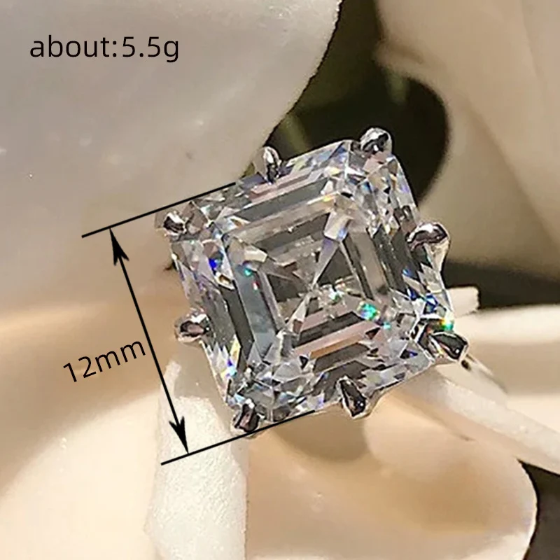 Square Zircon Ring For Women — image 5