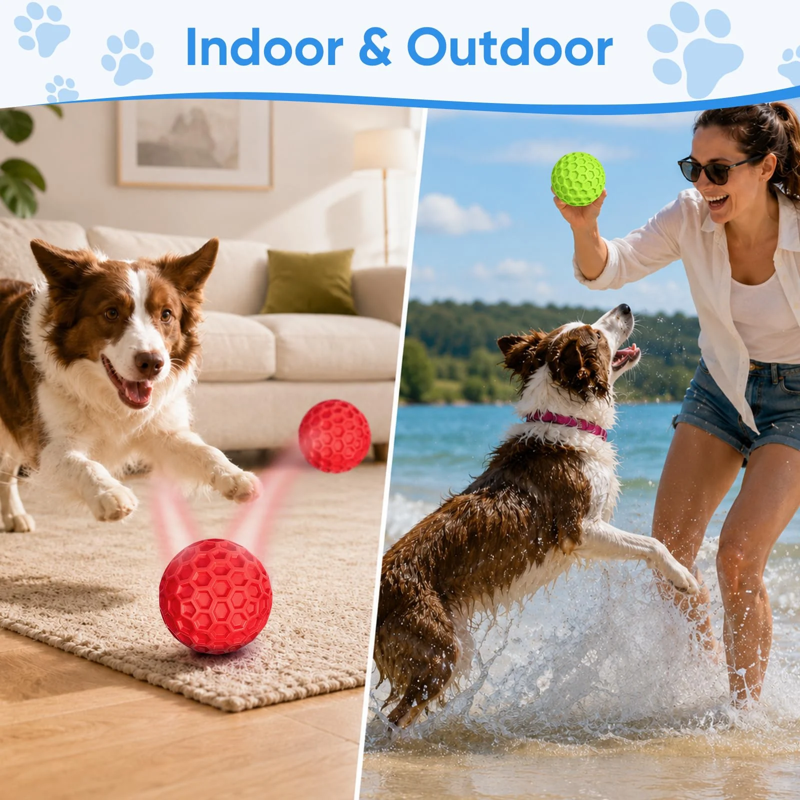 Squeaky Dog Balls Toy 2 Pack, Interactive Toys For Aggressive Chewers, Dogs, Durable… — image 8