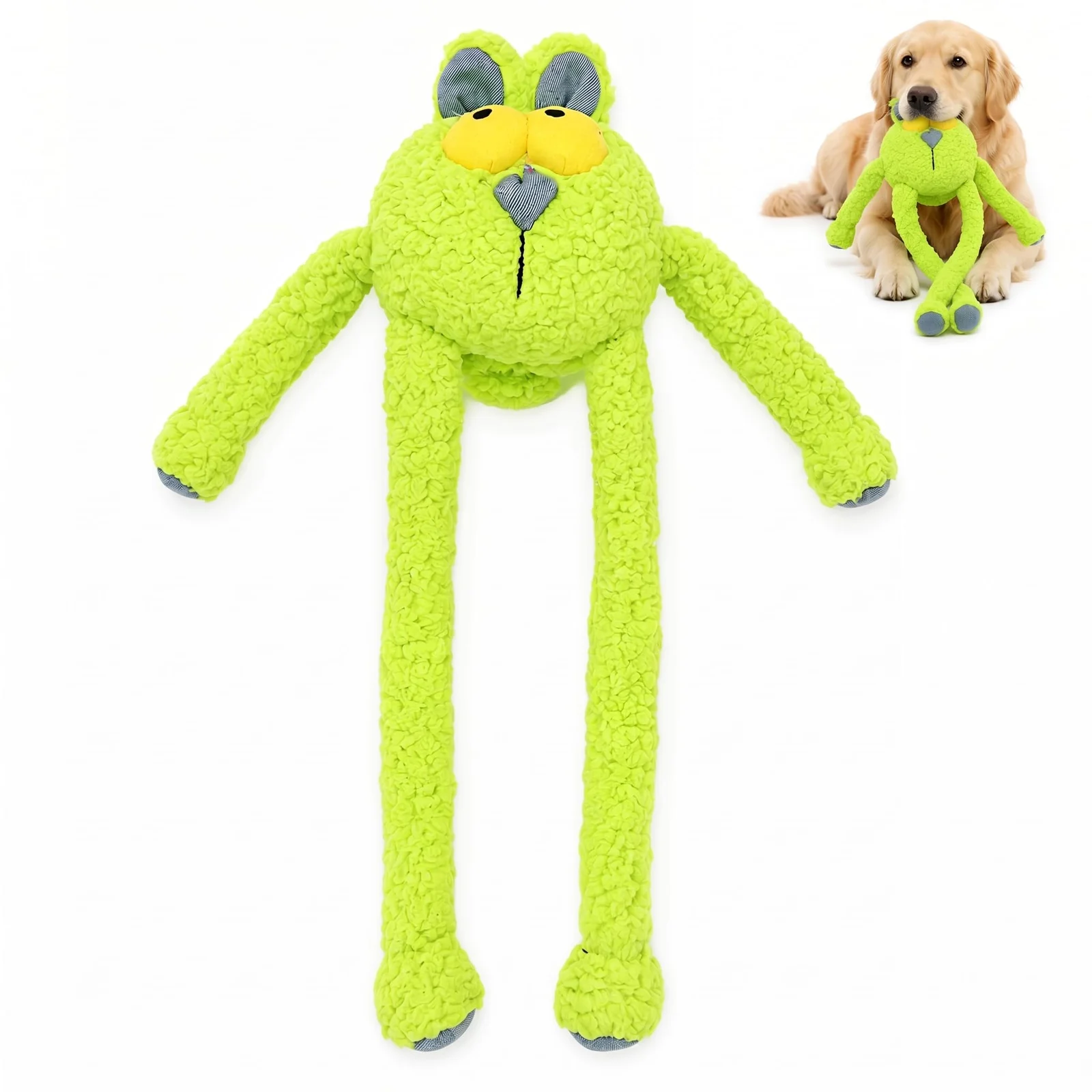 Squeaky Dog Plush Chew Toy, Interactive Tug Toy For Chewers, Medium & Large Dogs Fetch… — image 3
