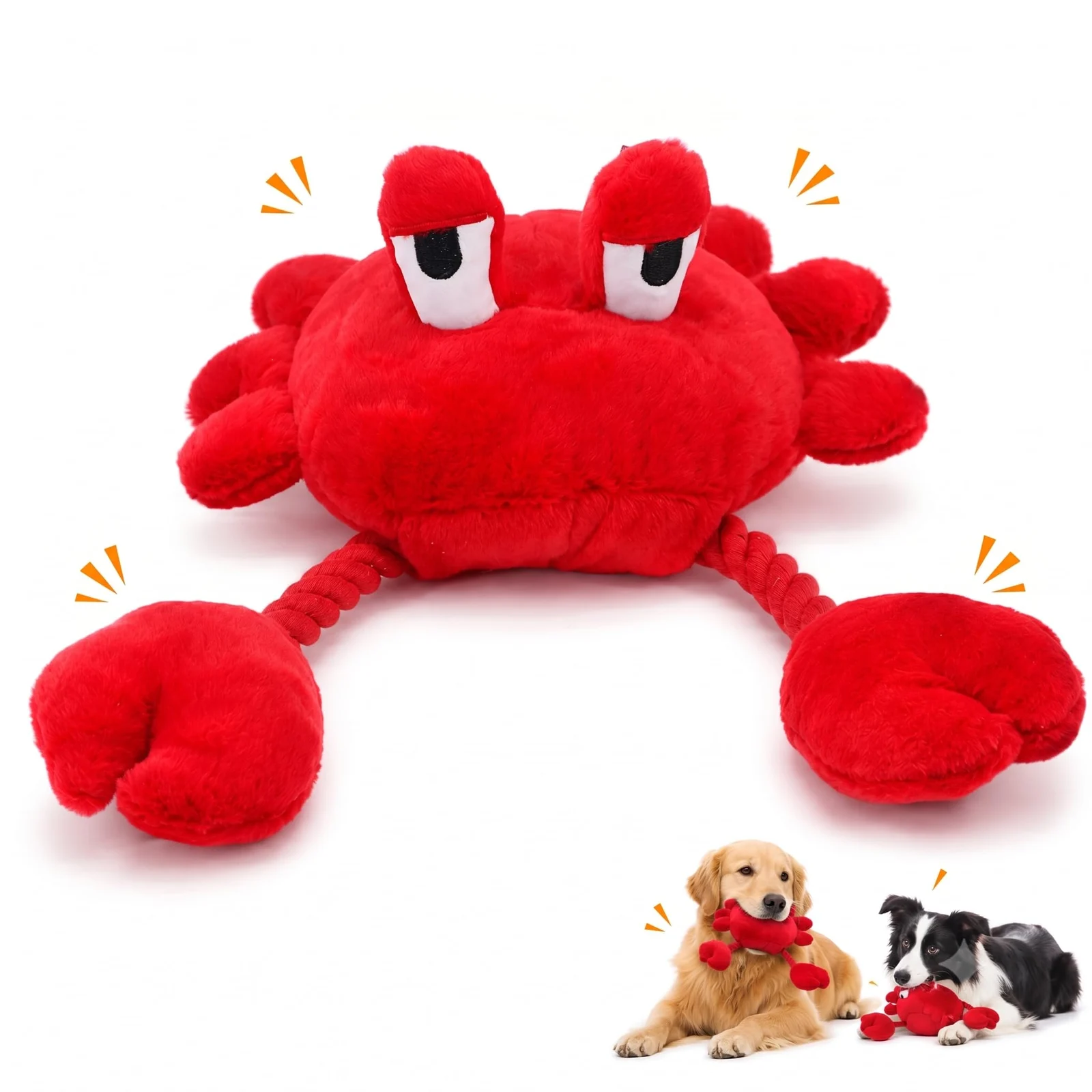 Squeaky Dog Plush Chew Toy, Interactive Tug Toy For Chewers, Medium & Large Dogs Fetch… — variant image
