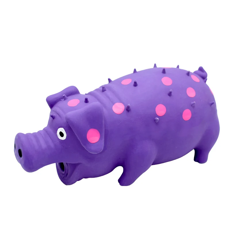 Squeaky Pig Dog Toy That Oinks, Latex 7.3 In Grunting Toys, Durable Chewing Toys For… — image 3