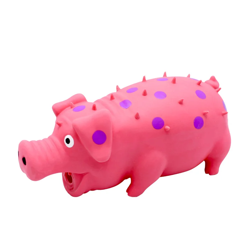 Squeaky Pig Dog Toy That Oinks, Latex 7.3 In Grunting Toys, Durable Chewing Toys For… — image 6
