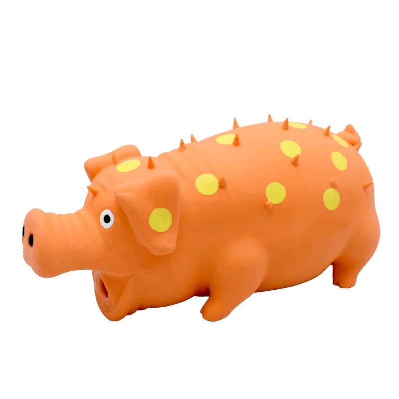 Squeaky Pig Dog Toy That Oinks, Latex 7.3 In Grunting Toys, Durable Chewing Toys For… — image 8
