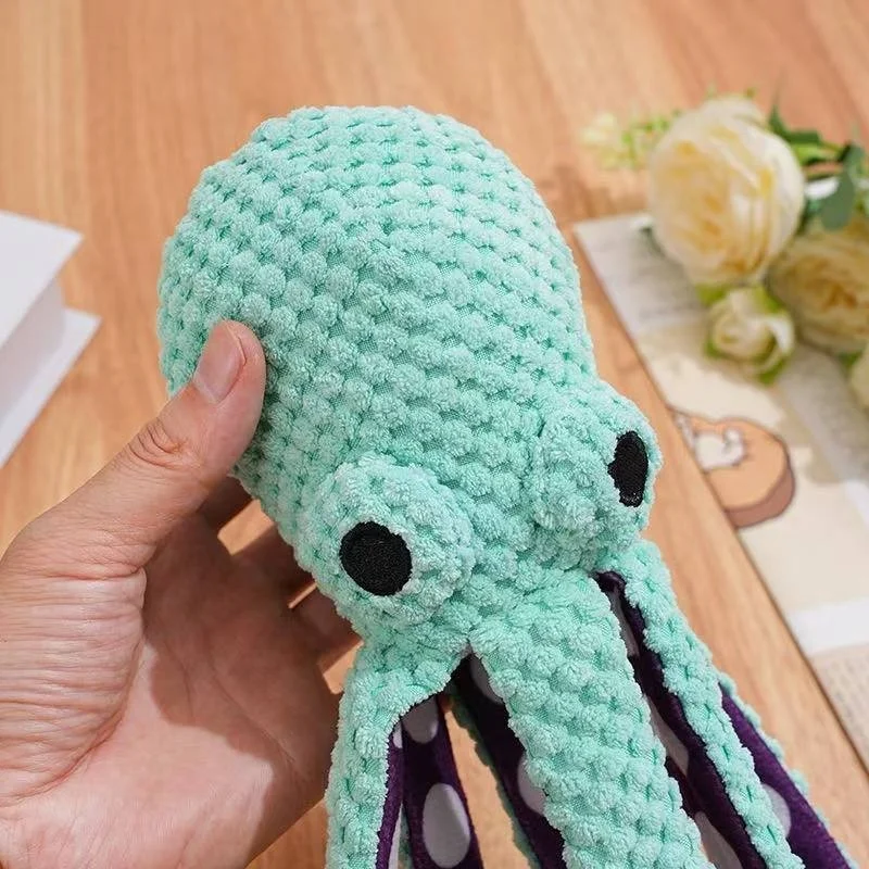 Squeaky Six-legged Octopus Plush Chew Toy For Cats & Dogs — image 2