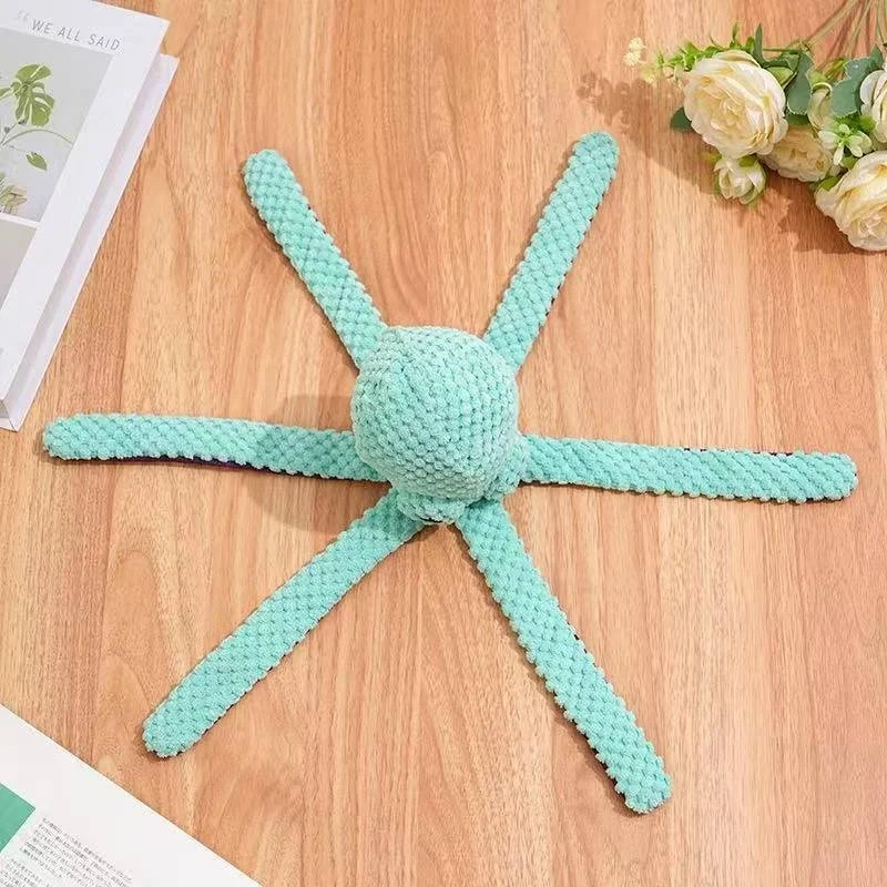 Squeaky Six-legged Octopus Plush Chew Toy For Cats & Dogs — image 12