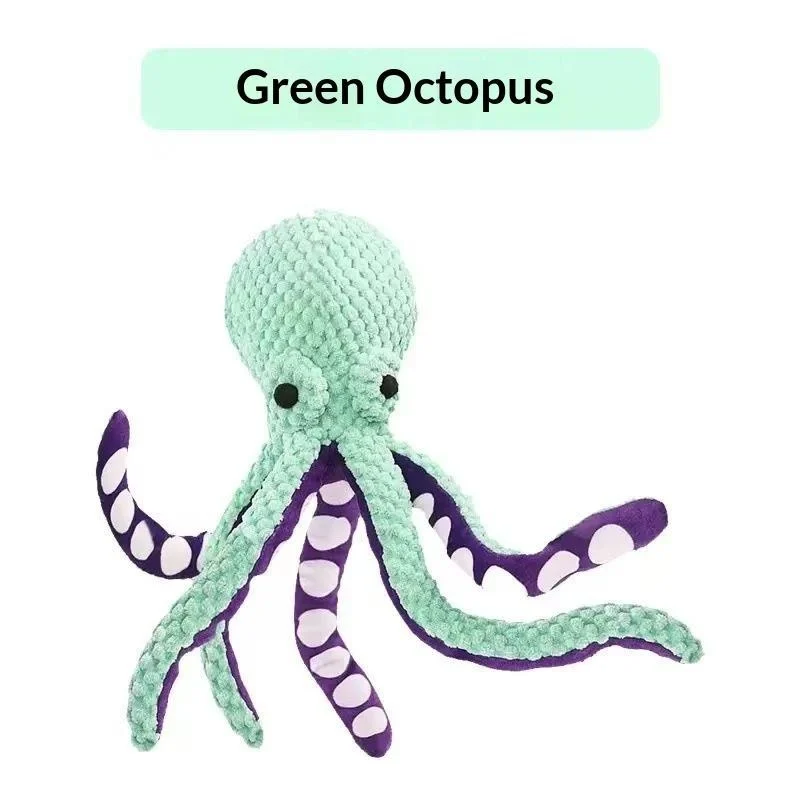 Squeaky Six-legged Octopus Plush Chew Toy For Cats & Dogs — image 5
