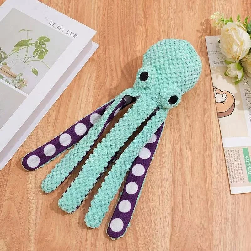 Squeaky Six-legged Octopus Plush Chew Toy For Cats & Dogs — image 14