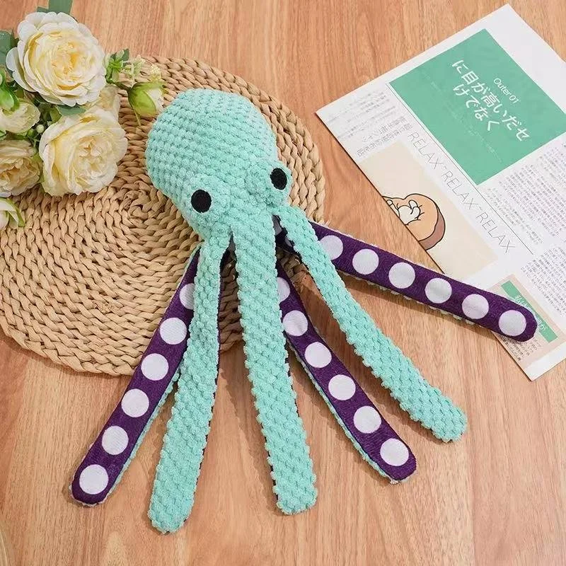 Squeaky Six-legged Octopus Plush Chew Toy For Cats & Dogs — image 6