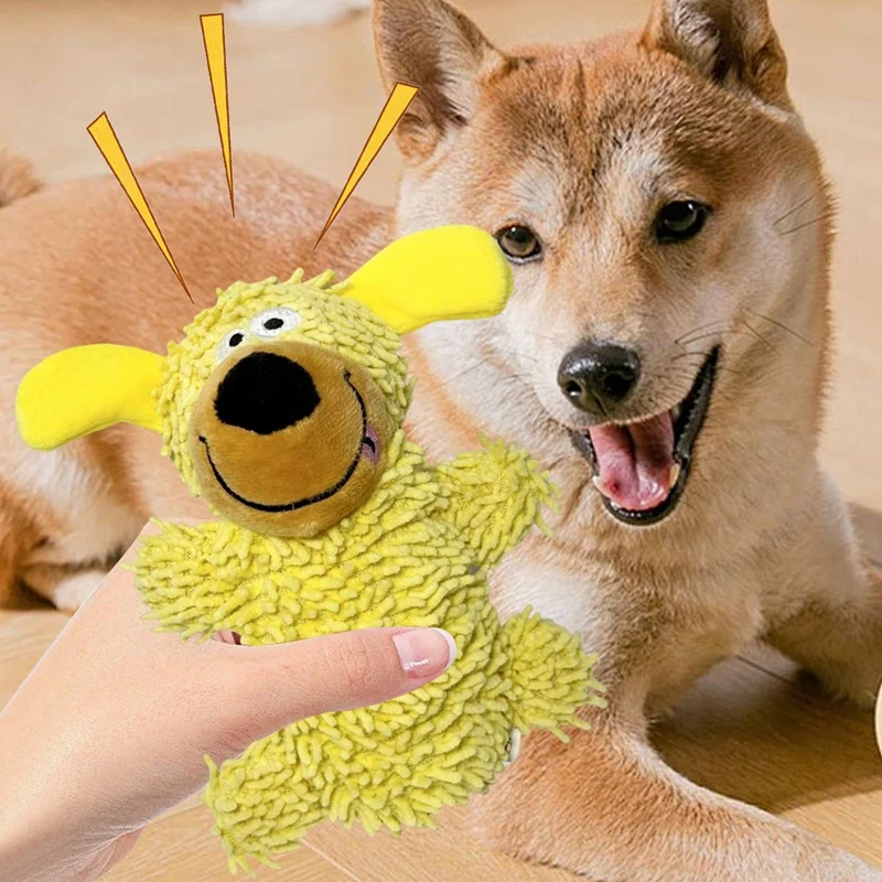 Squeaky Toys For Dogs Plush Puppy Small Soft Doll Accessories Medium Large Breed Teething — image 3