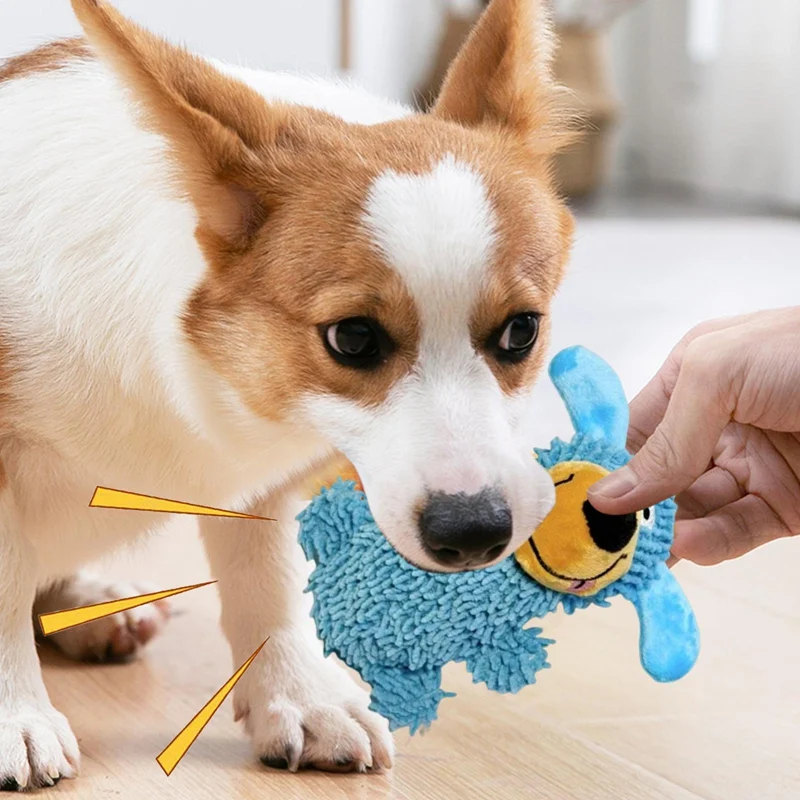 Squeaky Toys For Dogs Plush Puppy Small Soft Doll Accessories Medium Large Breed Teething — image 8