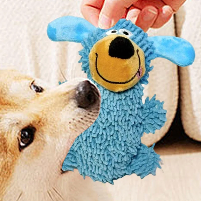 Squeaky Toys For Dogs Plush Puppy Small Soft Doll Accessories Medium Large Breed Teething — image 1