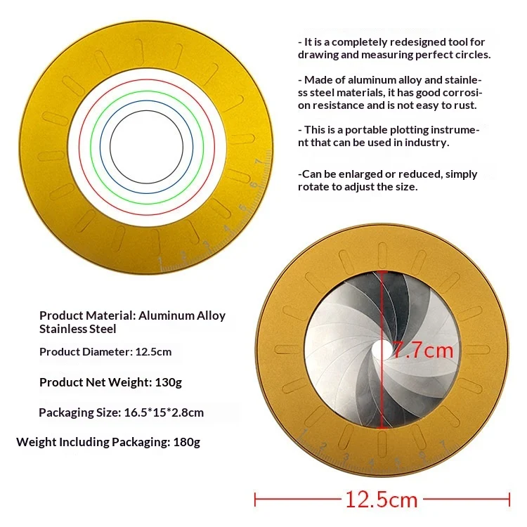 Stainless Steel Circular Drawing Tool — image 2