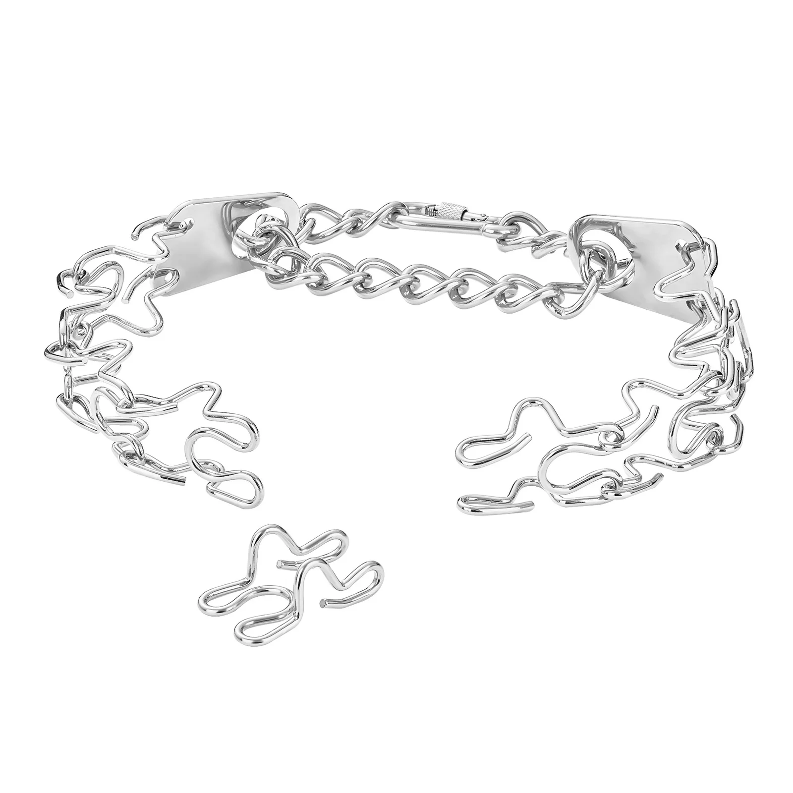 Stainless Steel Detachable Buckle Anti-pull Dog Leash Collar — image 3