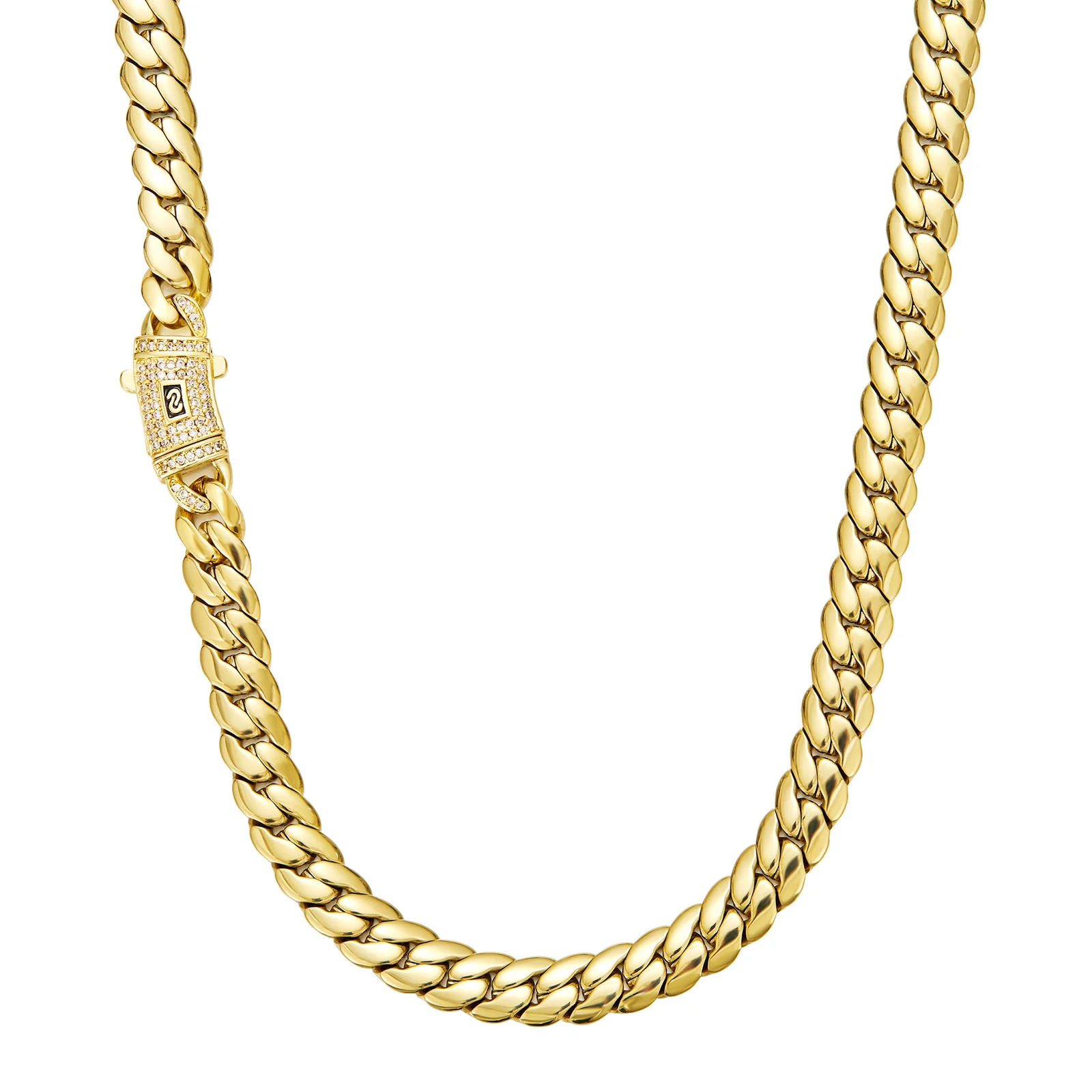 Stainless Steel Encrypted Drill-clasp Necklace Or Bracelet Set - Minimalist Fashion… — image 2