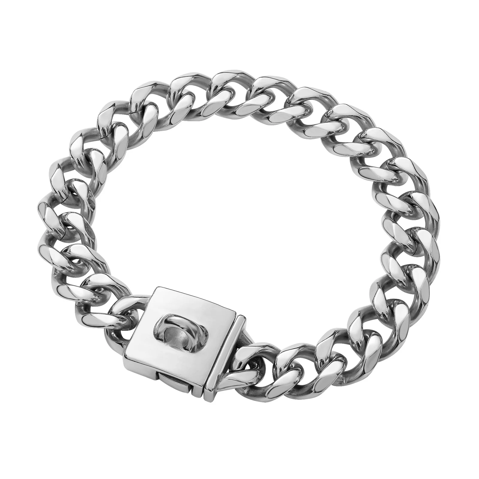 Stainless Steel Gold And Silver Buckle Pet Dog Necklace Collar — image 3