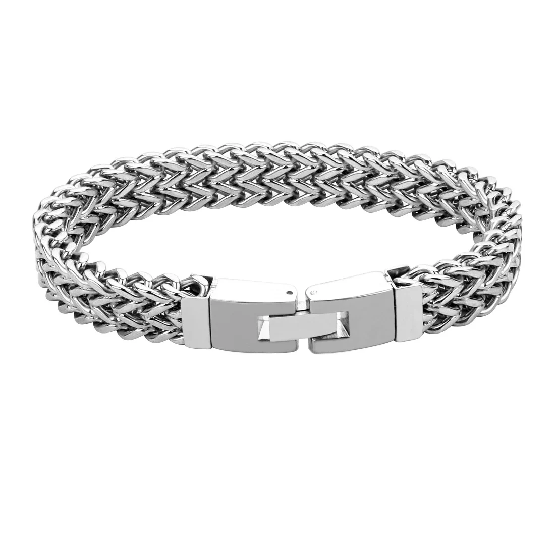 Stainless Steel Hip-hop Style Bracelet - Durable Metal Link Chain Bangle For Men Women… — image 5