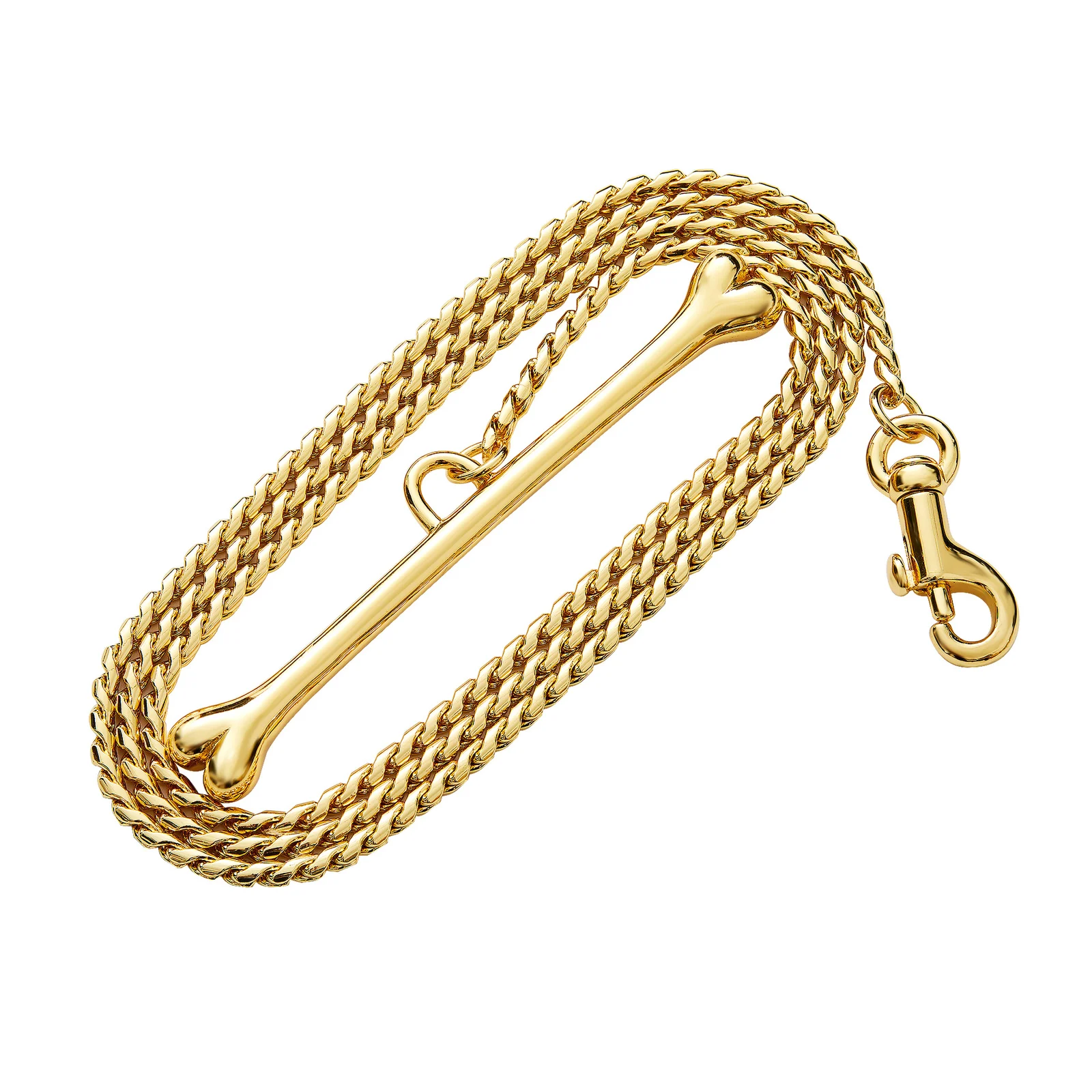 Stainless Steel Leash Pet Supplies Outdoor Dog Walking Metal Bone Shaped Handle… — image 6