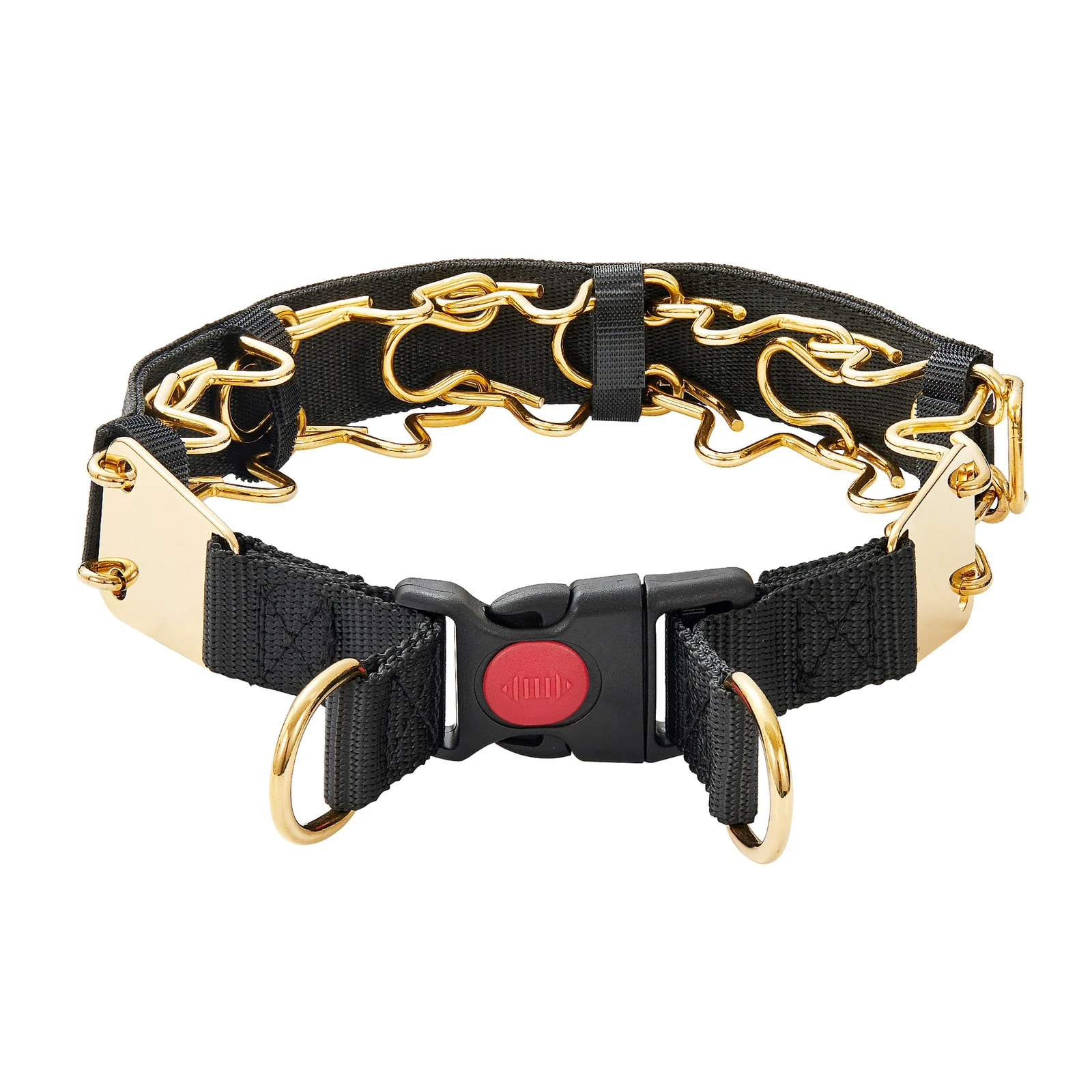 Stainless Steel Pet Black Braided Neck Strap Dog Collar — image 1