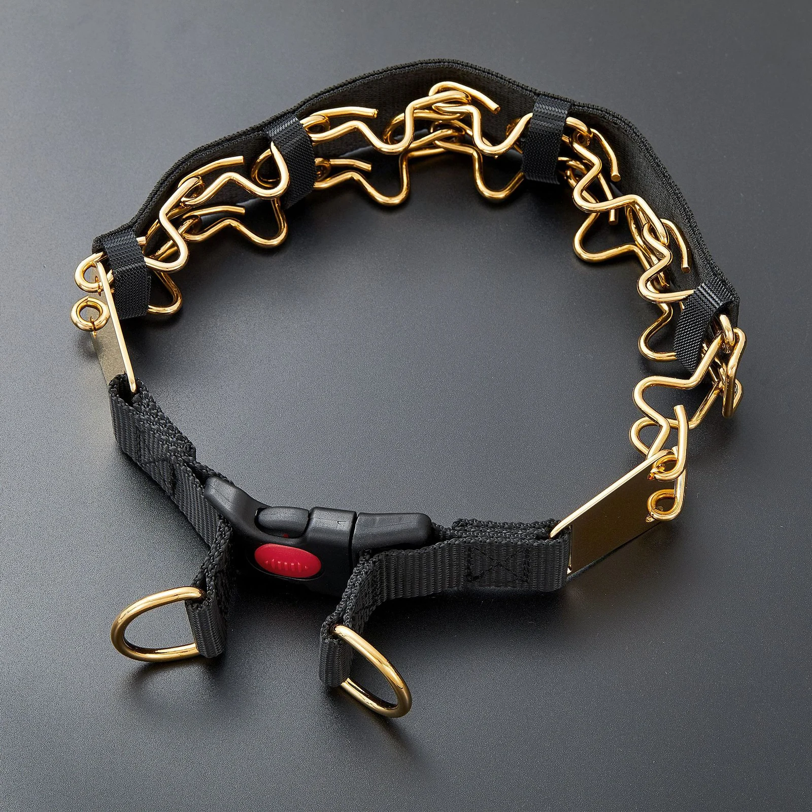 Stainless Steel Pet Black Braided Neck Strap Dog Collar — image 3