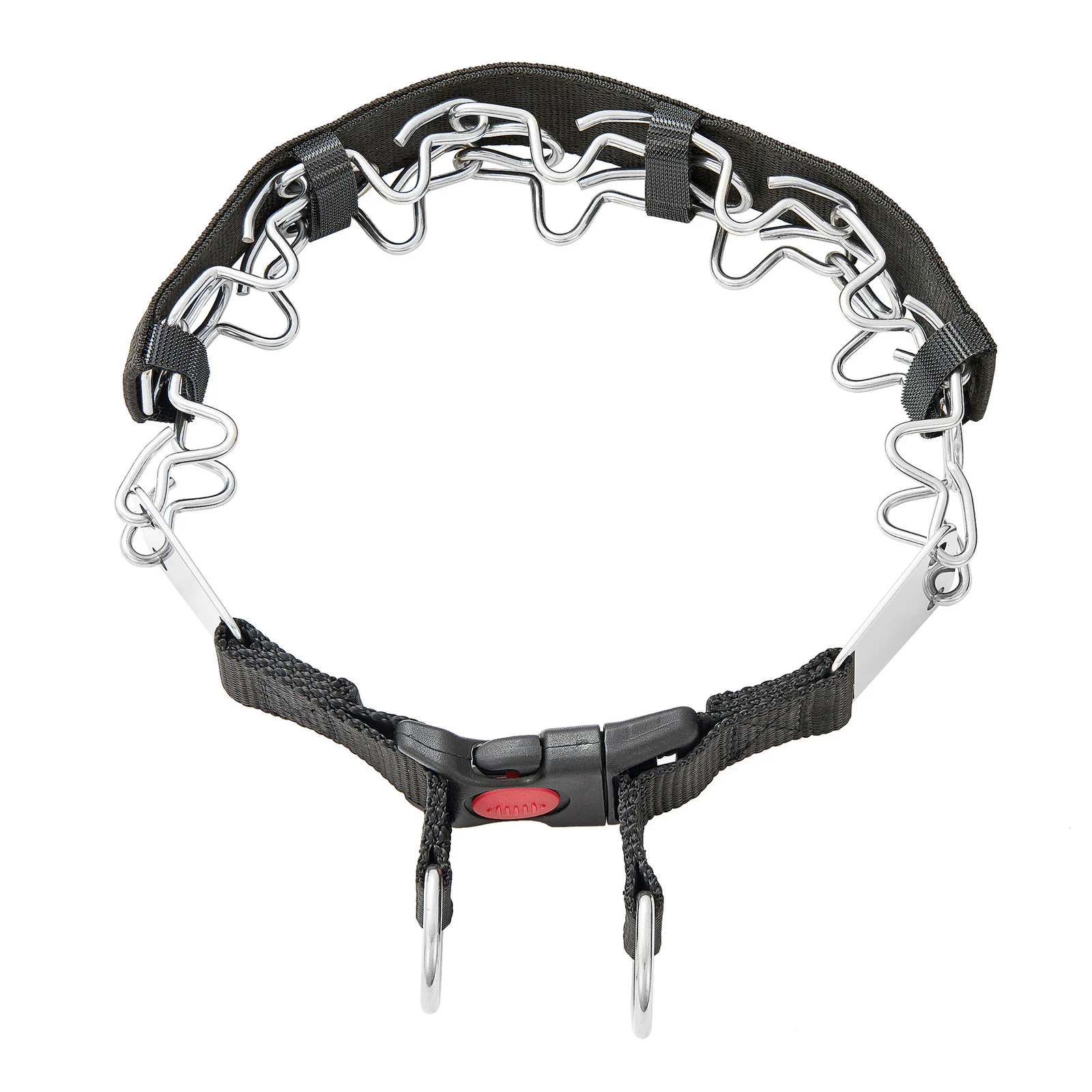 Stainless Steel Pet Black Braided Neck Strap Dog Collar — image 5