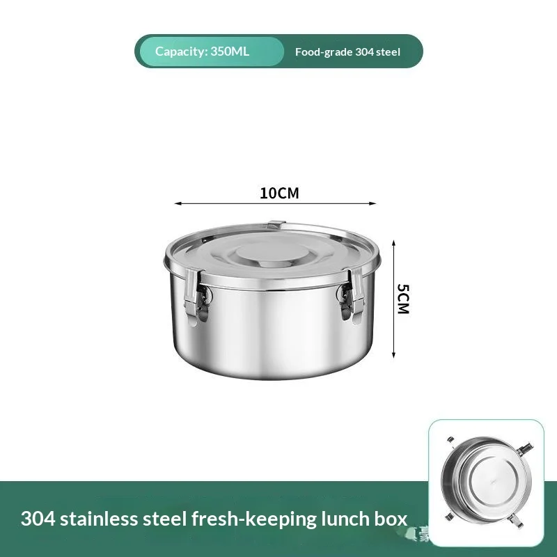 Stainless Steel Round Steaming Rice Box With Sealed Thickened Design And Lid — image 2