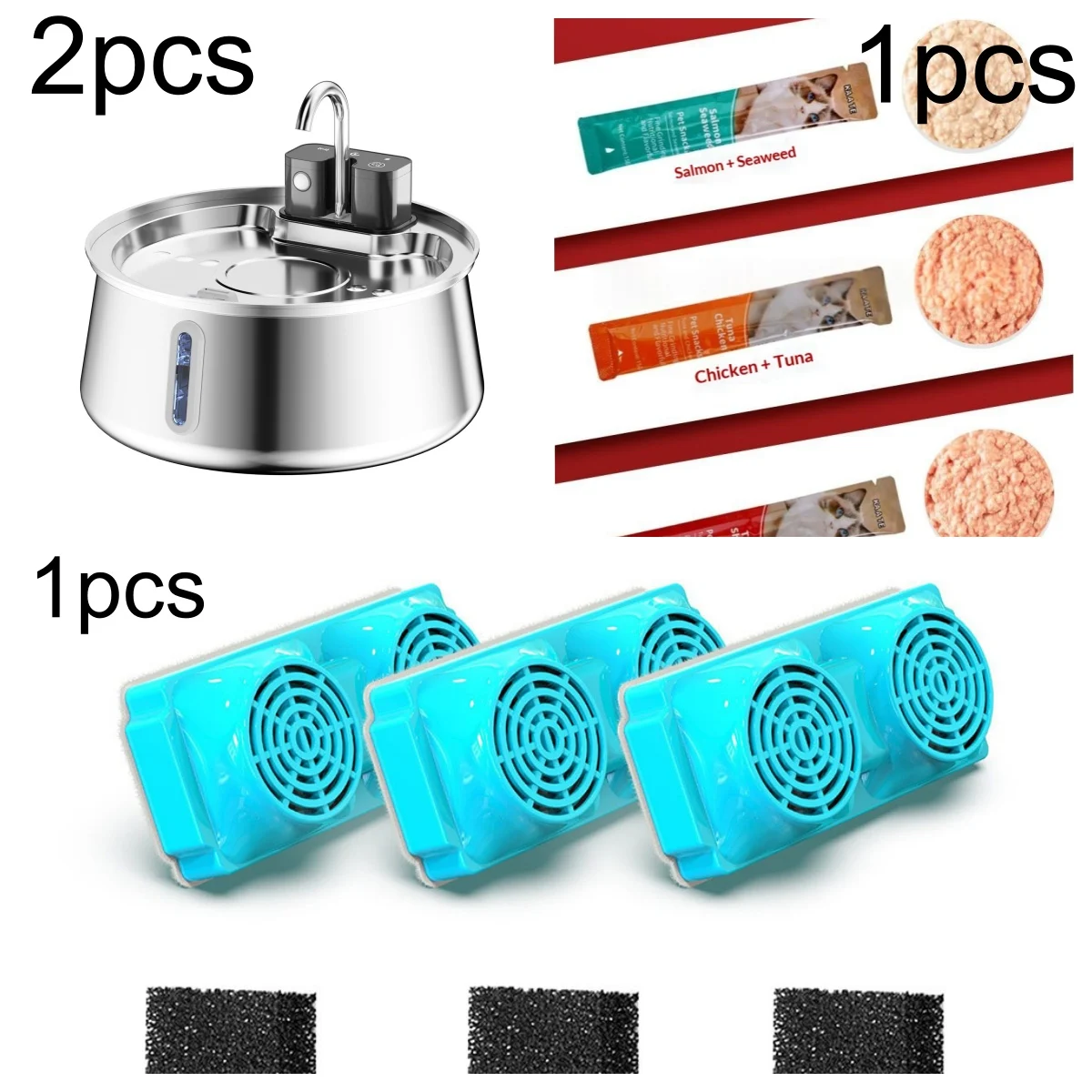 Stainless Steel Wireless Pet Water Fountain Kit — image 5