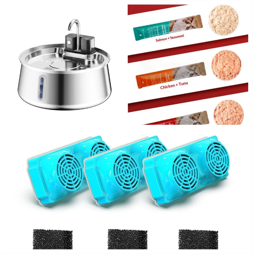 Stainless Steel Wireless Pet Water Fountain Kit — image 2