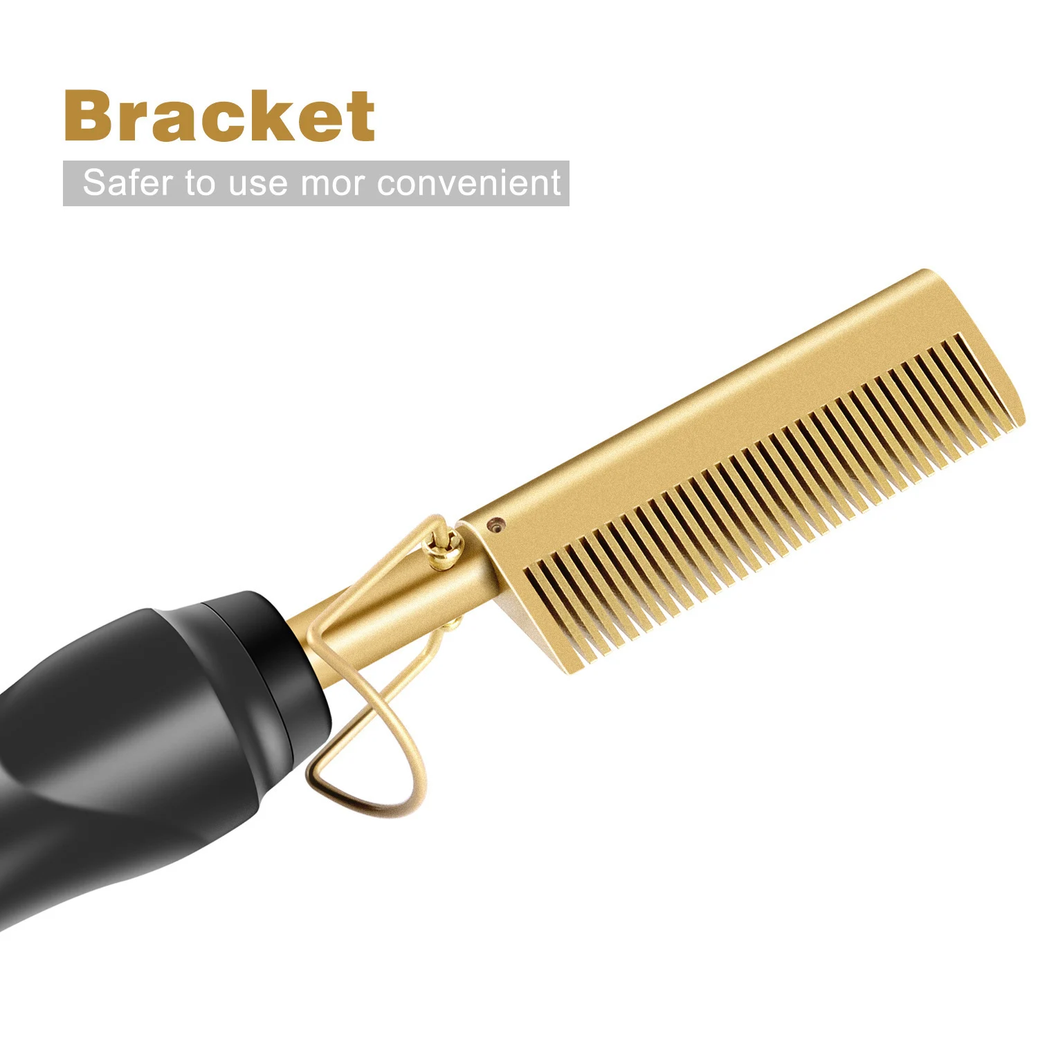 Straightening Comb, Bangs Dry And Wet Dual-purpose Copper Curling Iron, Home Electric… — image 3
