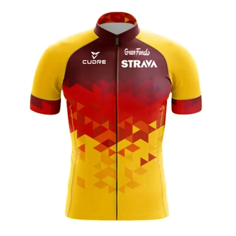 STRAVA Summer Short-sleeve Cycling Apparel Set For Men, Mountain Bike & Road Apparel,… — image 6