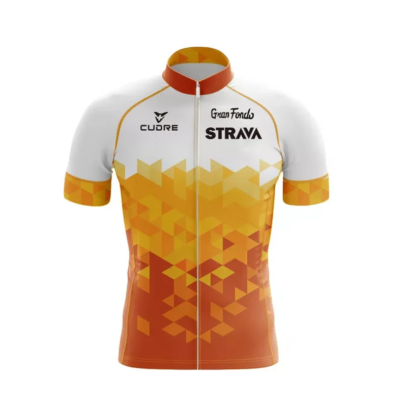 STRAVA Summer Short-sleeve Cycling Apparel Set For Men, Mountain Bike & Road Apparel,… — variant image