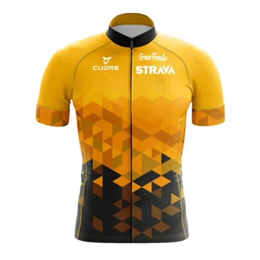 STRAVA Summer Short-sleeve Cycling Apparel Set For Men, Mountain Bike & Road Apparel,… — image 4