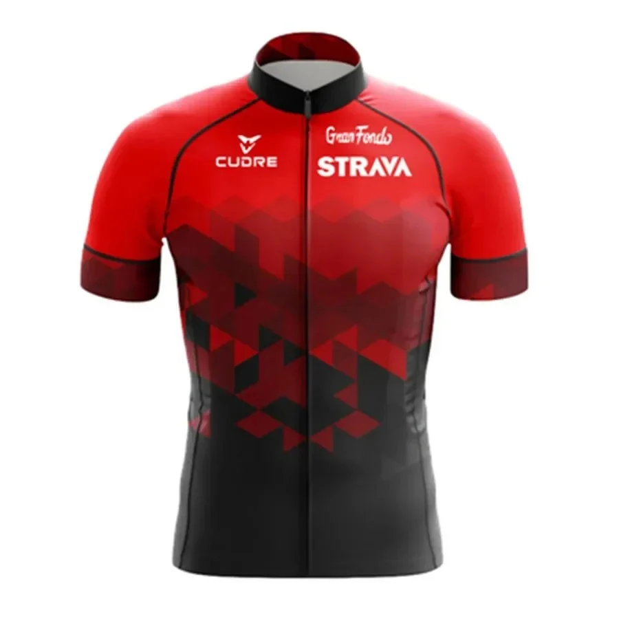 STRAVA Summer Short-sleeve Cycling Apparel Set For Men, Mountain Bike & Road Apparel,… — image 3
