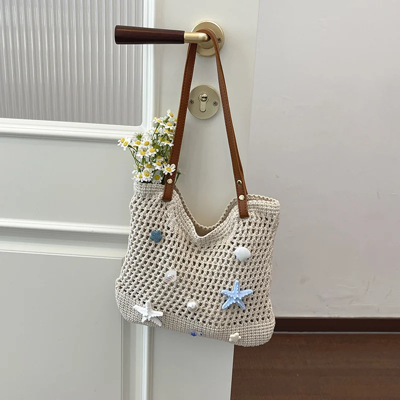 Straw-woven Womens Summer Large-capacity Underarm Shoulder Bag — image 6