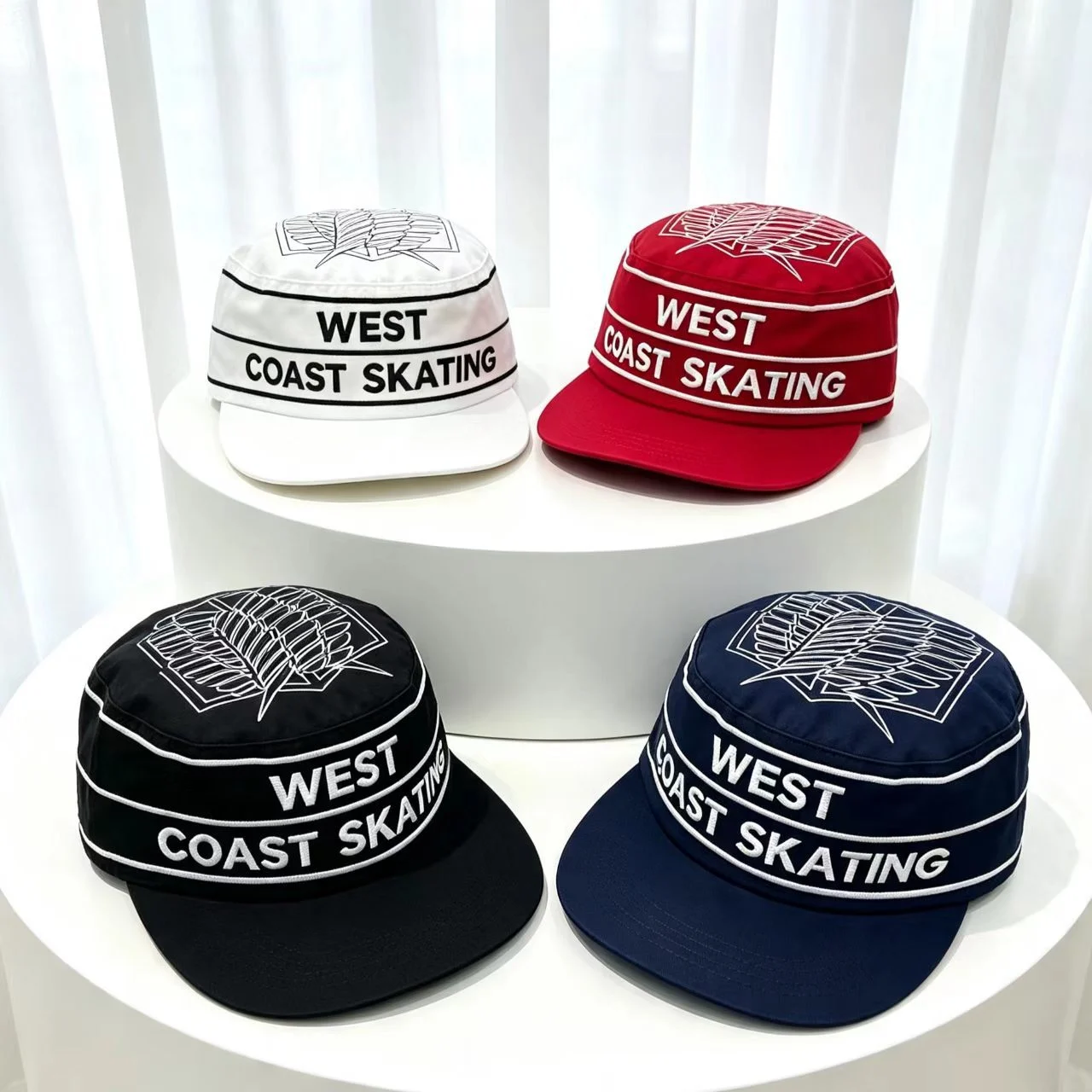 Street Hip-hop Style Letter Embroidery Flat Cap With Retro Color Contrast Stripes Cap,… — image 6