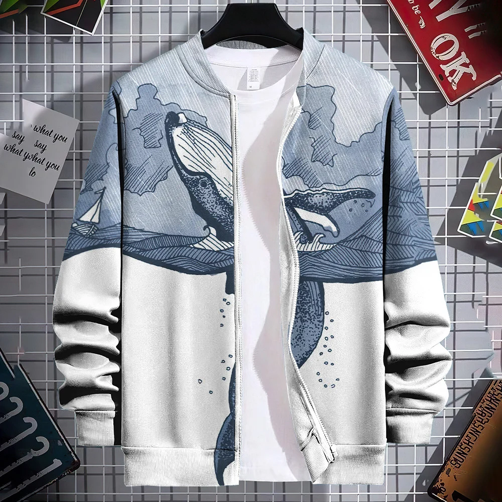 Streetwear Colorful Graphic Novelty Pattern 3d-printed Crew-neck Cardigan Hoodie — image 7