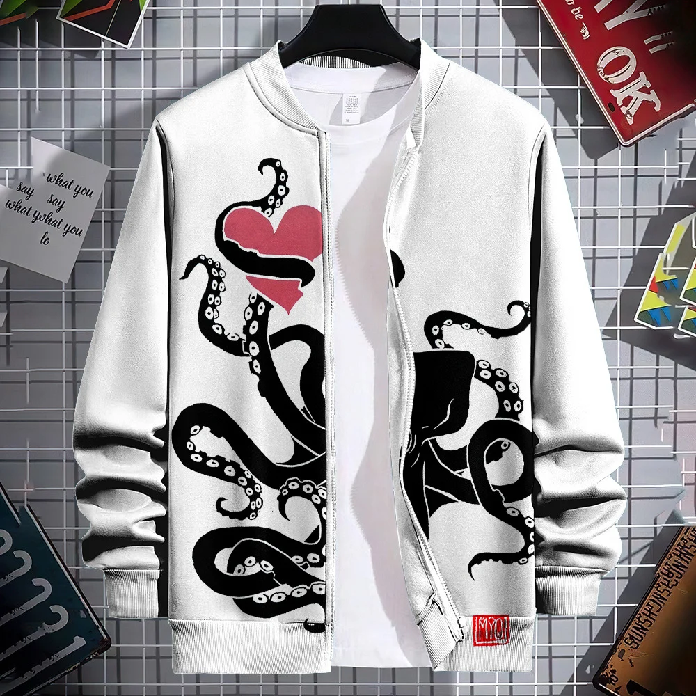 Streetwear Colorful Graphic Novelty Pattern 3d-printed Crew-neck Cardigan Hoodie — image 10
