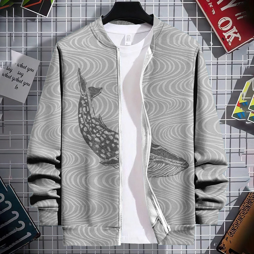 Streetwear Colorful Graphic Novelty Pattern 3d-printed Crew-neck Cardigan Hoodie — image 8