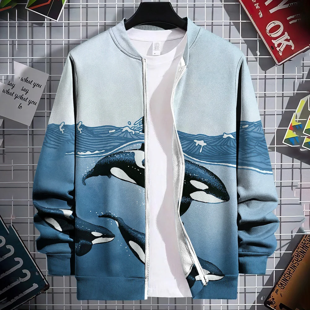 Streetwear Colorful Graphic Novelty Pattern 3d-printed Crew-neck Cardigan Hoodie — image 9