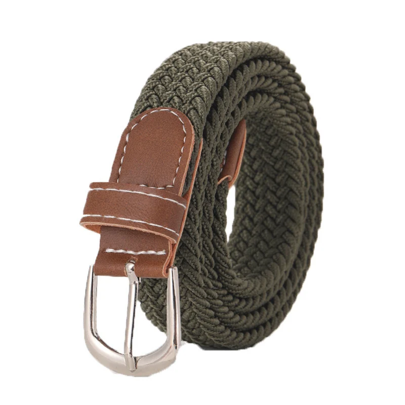 Stretchy Seamless Woven Denim Canvas Belt — image 11
