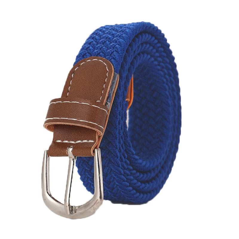 Stretchy Seamless Woven Denim Canvas Belt — image 4