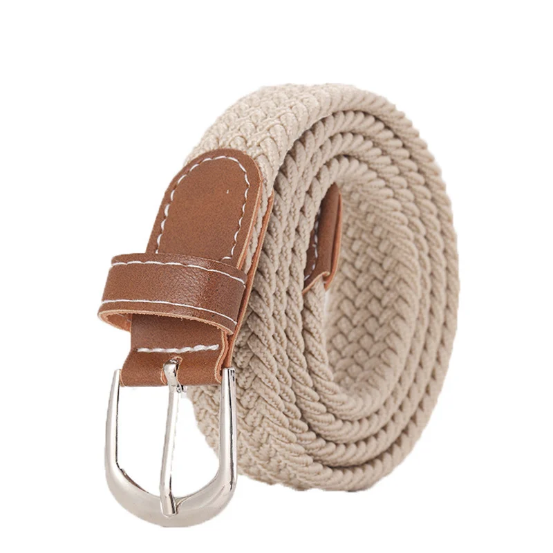 Stretchy Seamless Woven Denim Canvas Belt — image 3